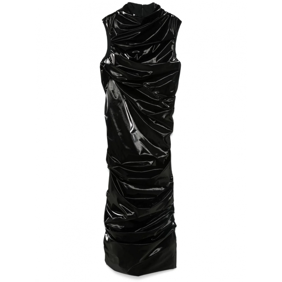 'Laminated' Midi Kleid für Damen