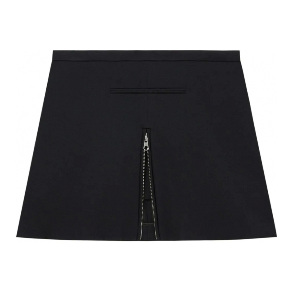 Women's 'Zip-Detail' Mini Skirt