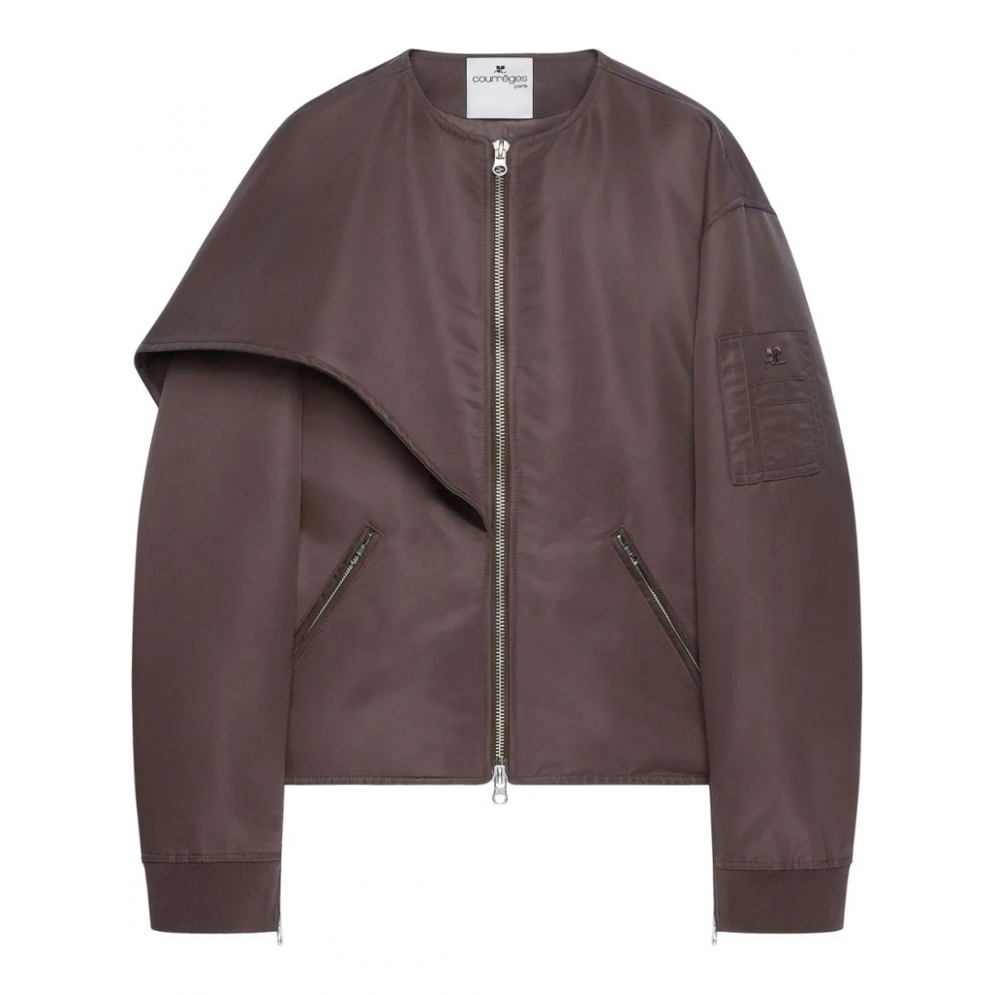 Women's 'Bow-Collar' Bomber Jacket