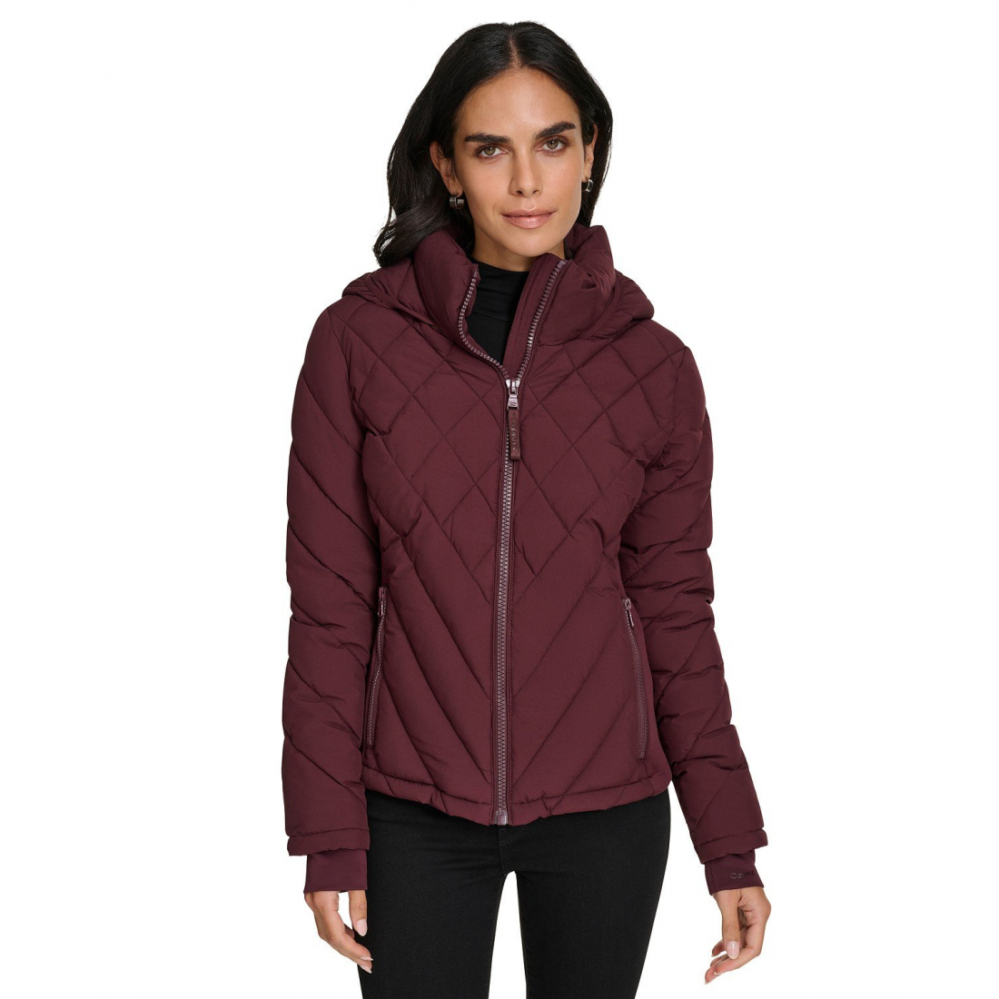 Women's 'Side-Panel Hooded Packable Puffer Coat'