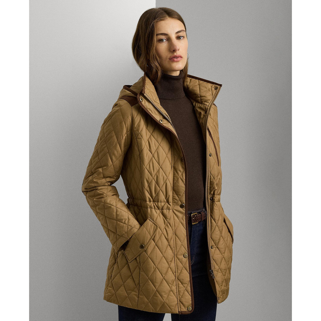 'Hooded Quilted Coat' pour Femmes