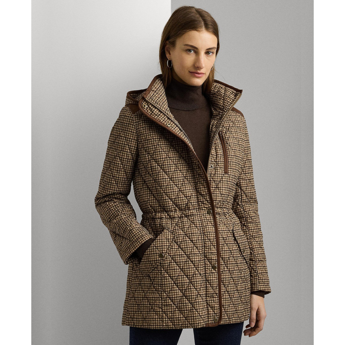 'Hooded Quilted Coat' pour Femmes