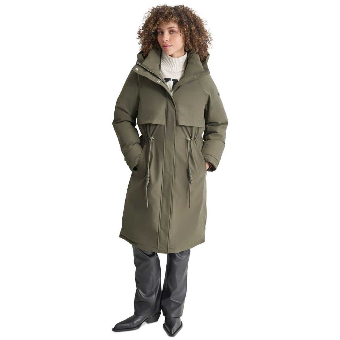 'Hooded Long-Sleeve Anorak Puffer Coat' für Damen