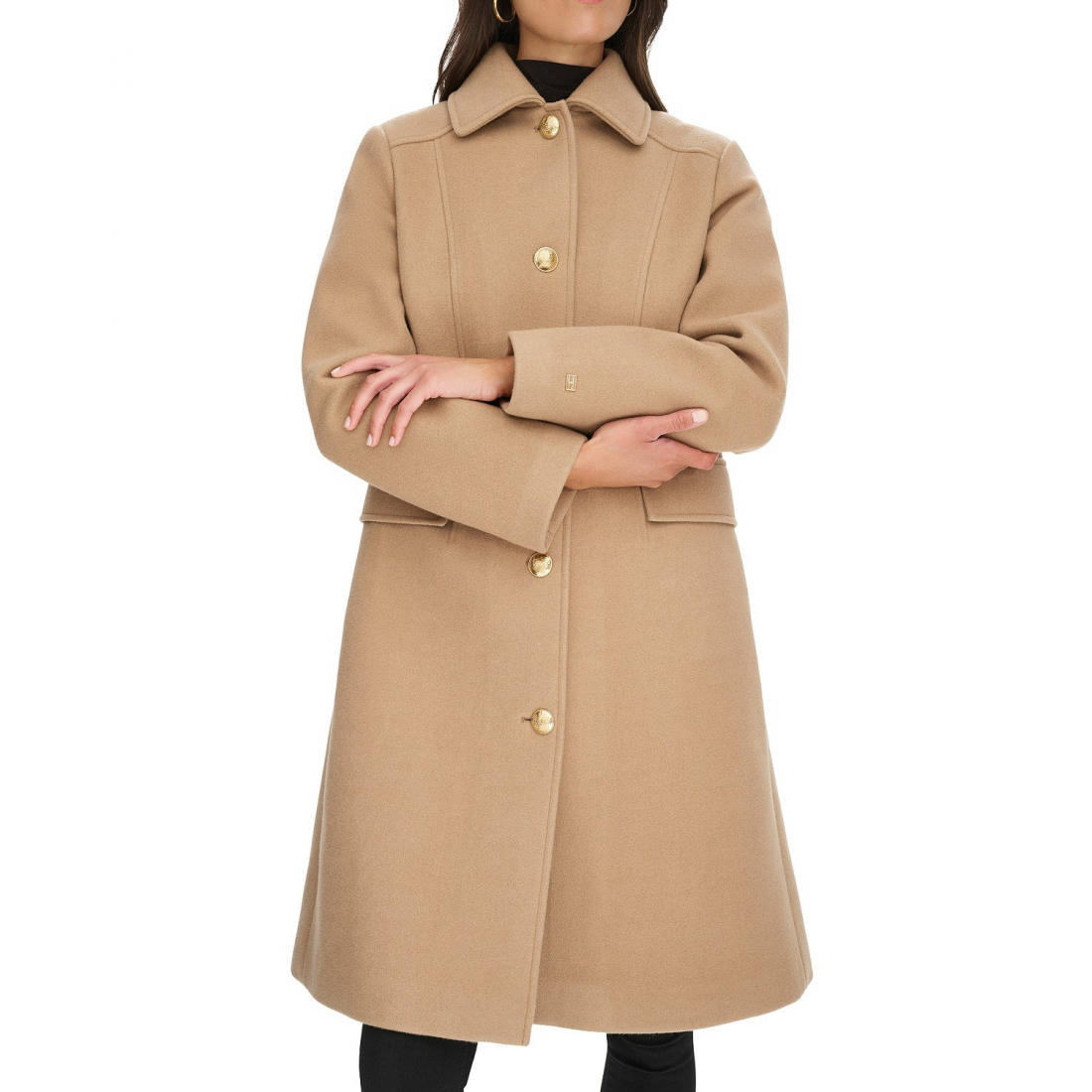 Women's 'Hooded Single-Breasted Coat'