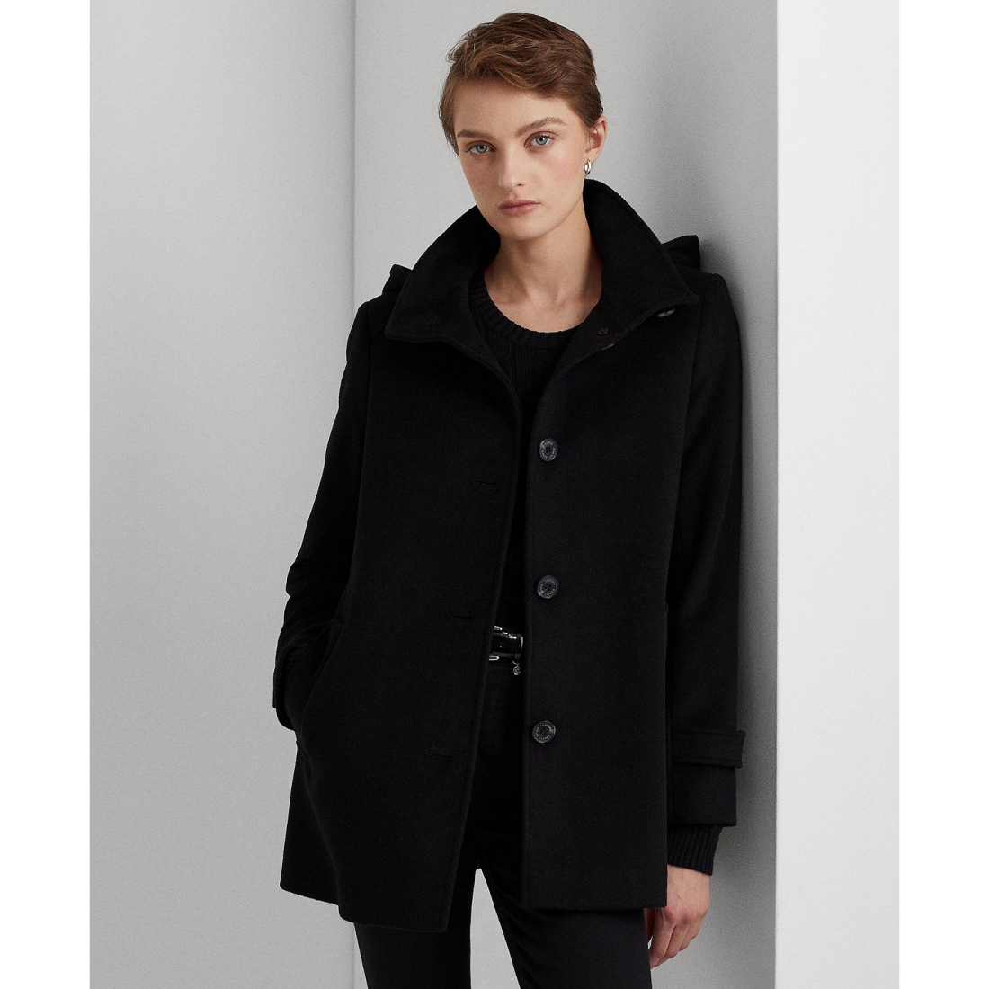 'Hooded A-Line Coat' für Damen