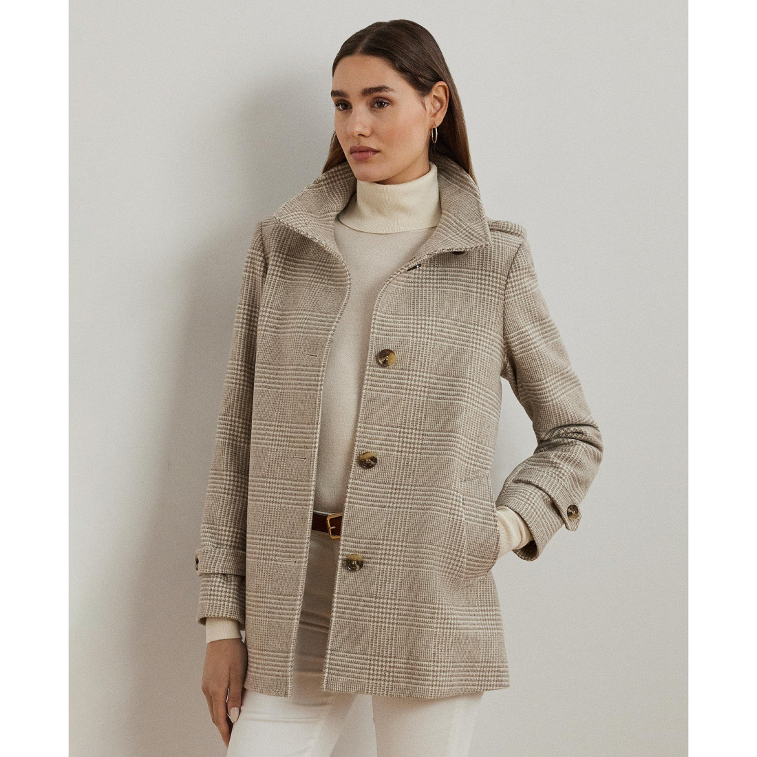 'Hooded A-Line Coat' für Damen