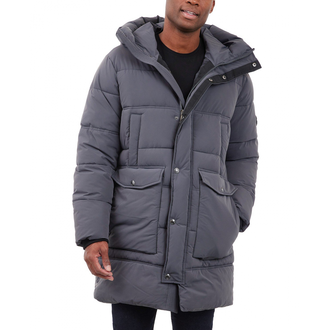 Heavyweight Hooded Long Puffer Coat' pour Hommes