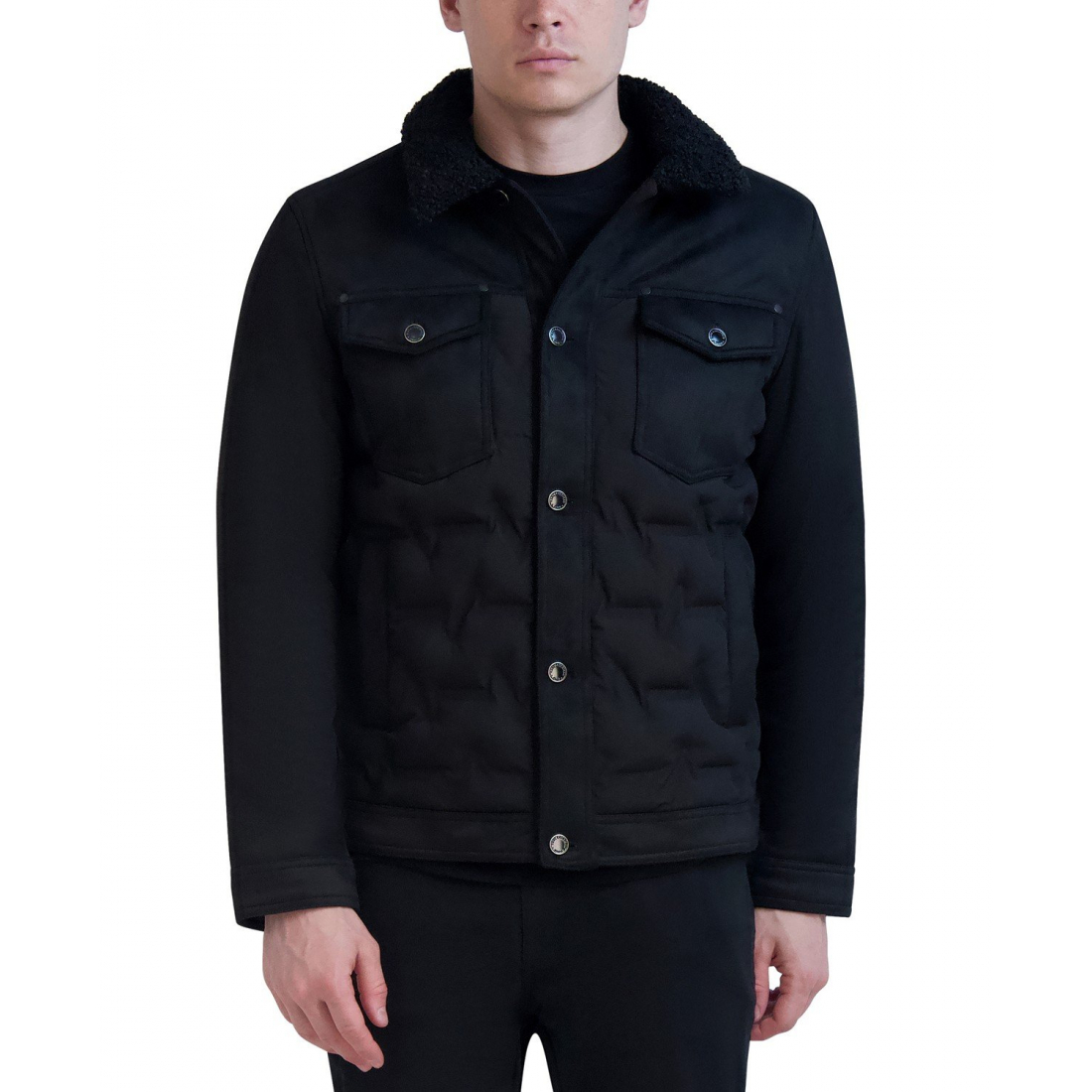 Quilted Trucker Jacket' pour Hommes