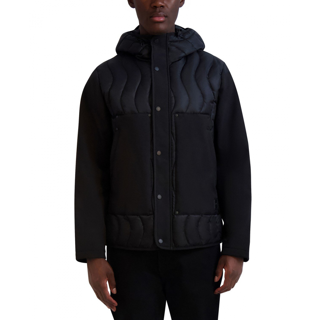 Men's 'Mixed Media Mid-Weight Puffer Jacket'