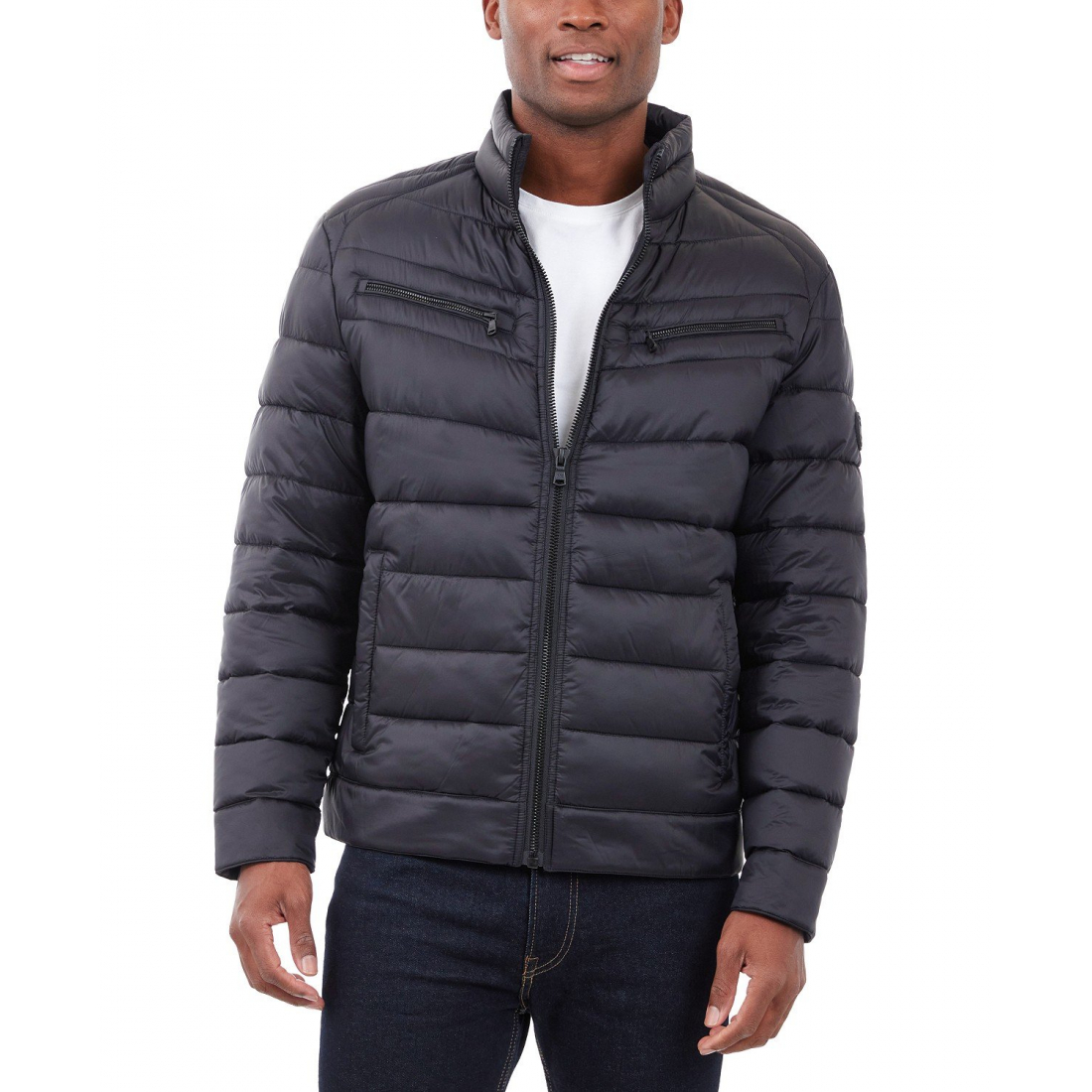 Quilted Full-Zip Puffer Jacket' pour Hommes