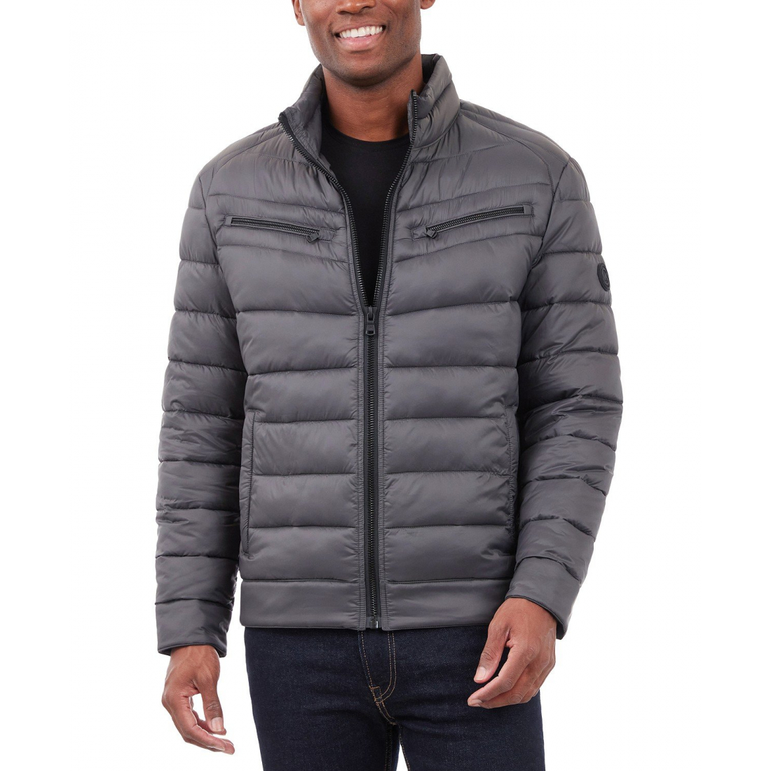 Quilted Full-Zip Puffer Jacket' pour Hommes