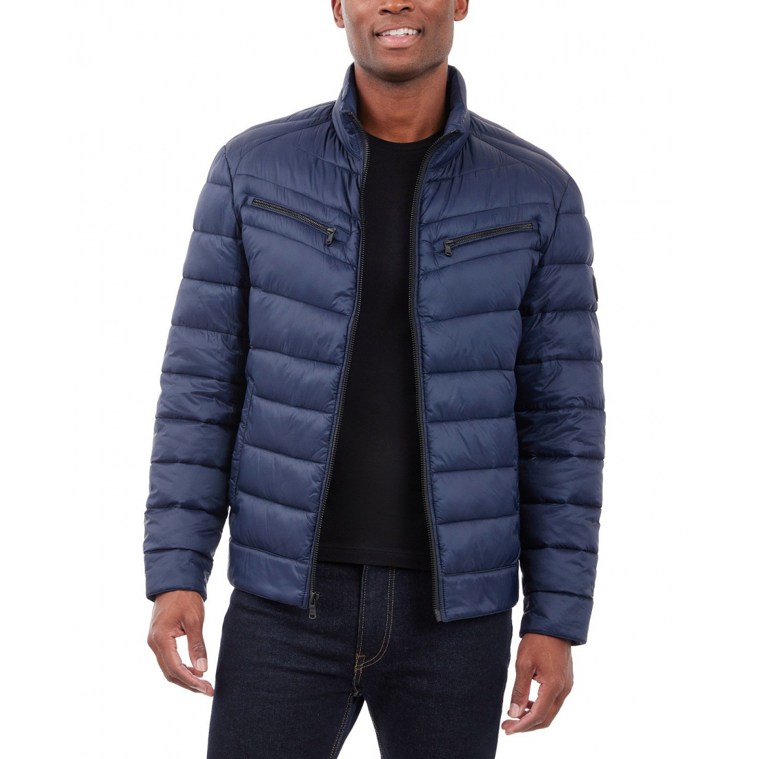 Quilted Full-Zip Puffer Jacket' pour Hommes