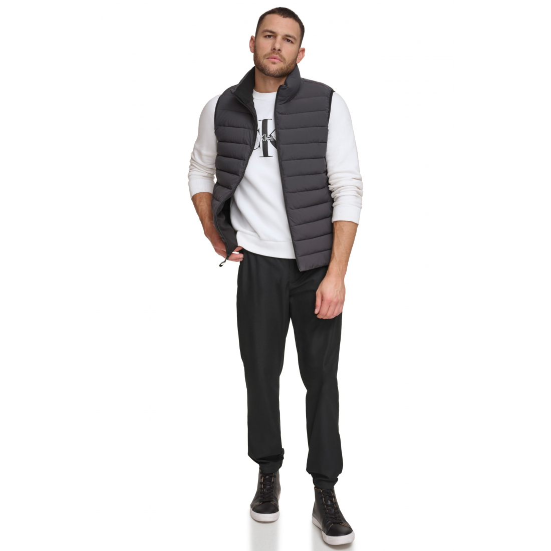 Men's 'Stretch Water Resistant Puffer Vest'