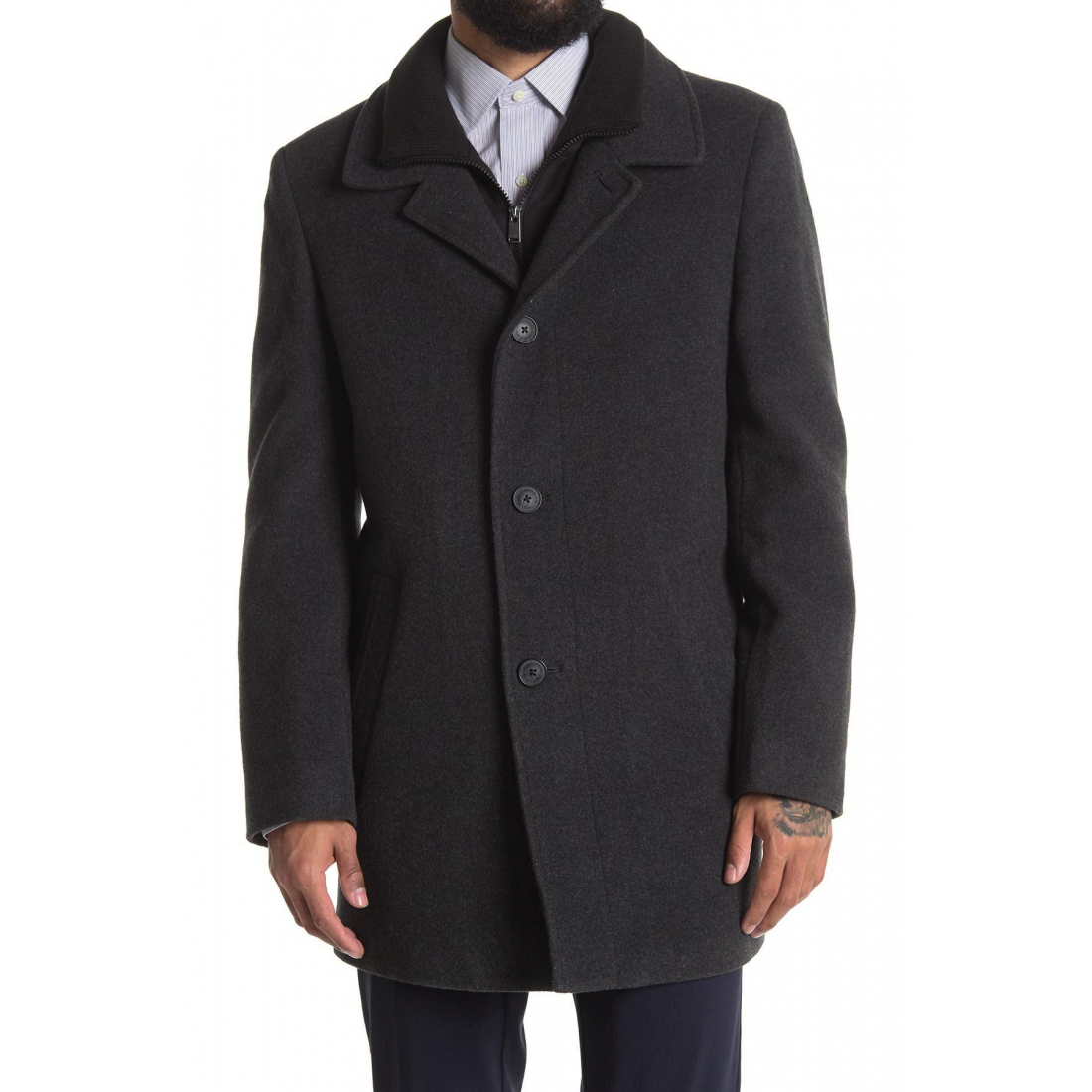 Coleman Bib Wool Blend Coat' pour Hommes