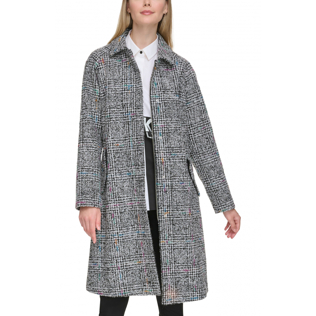 'Belted Raglan Sleeve Wool Blend Coat' für Damen