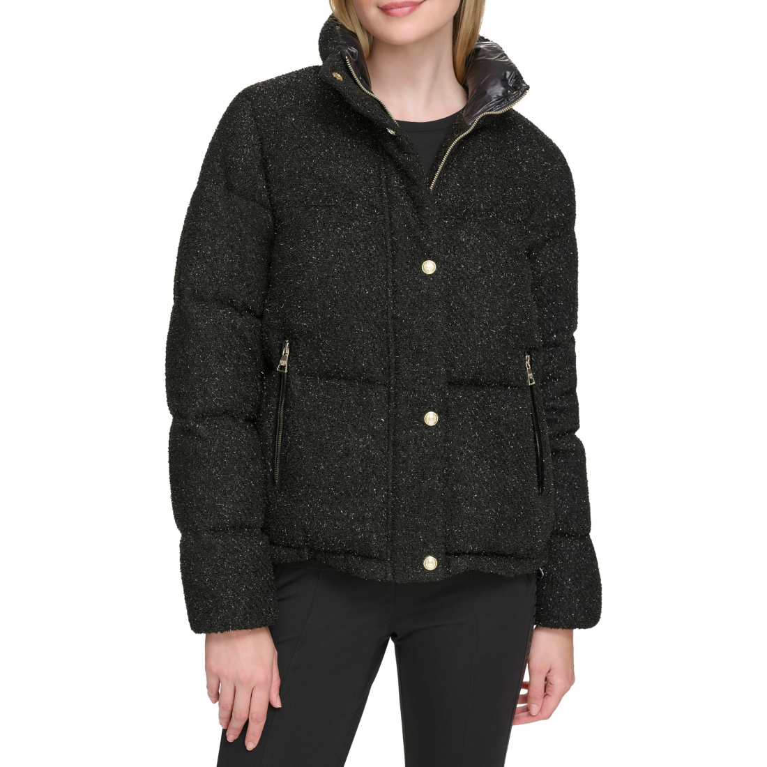 Women's 'Sparkle Down & Feather Fill Puffer Jacket'