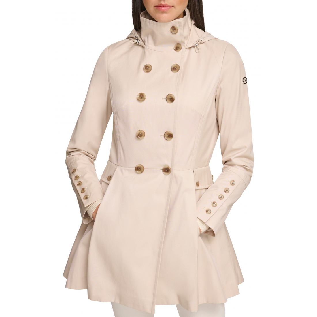 Pleated Trench Coat' pour Femmes