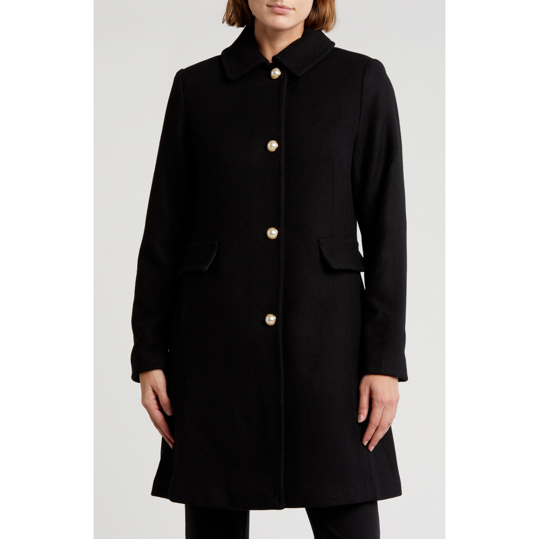 'Faux Wool Coat' für Damen