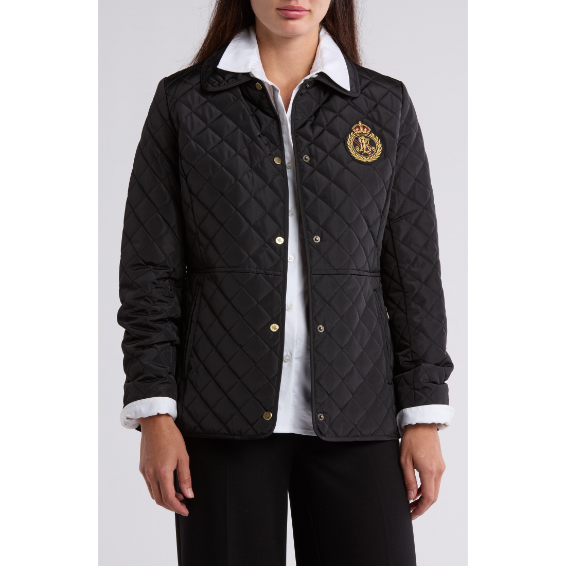 Women's 'Logo Crest Quilted Jacket'