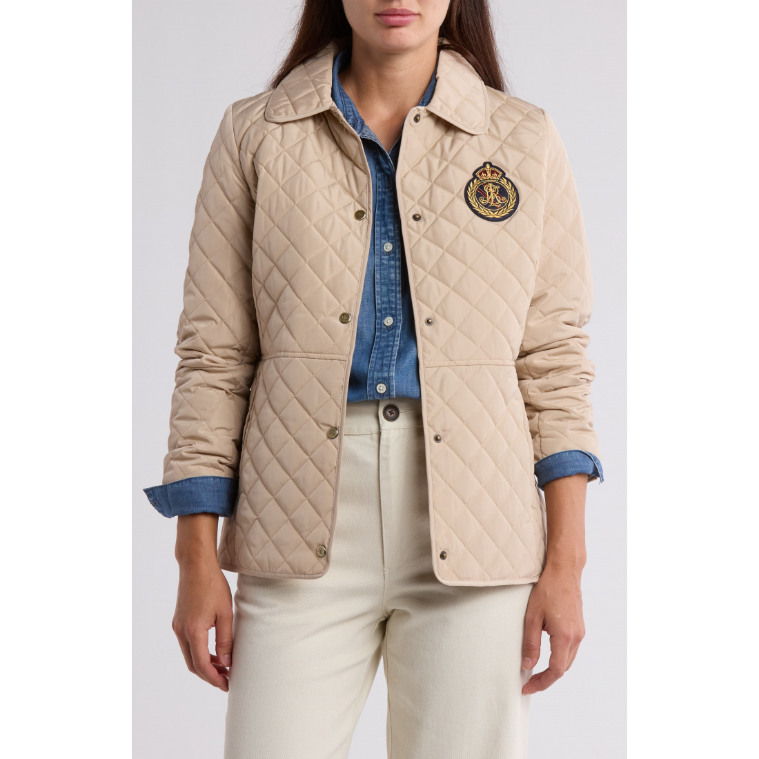 Women's 'Logo Crest Quilted Jacket'