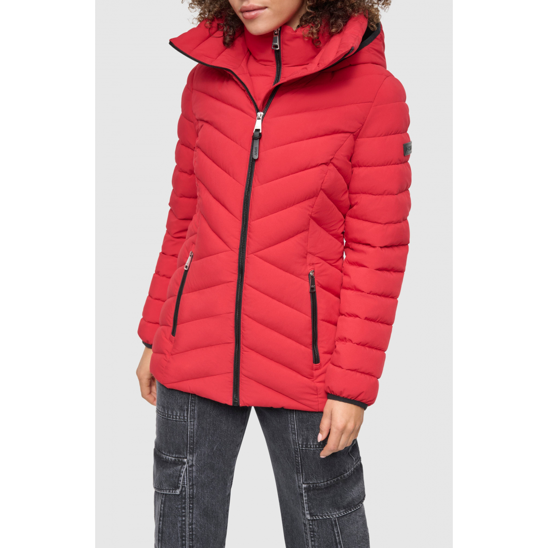 Women's 'Short Stretch Hooded Packable Puffer Jacket'