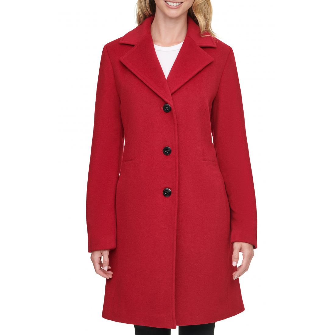 Notch Wool Blend Coat' pour Femmes