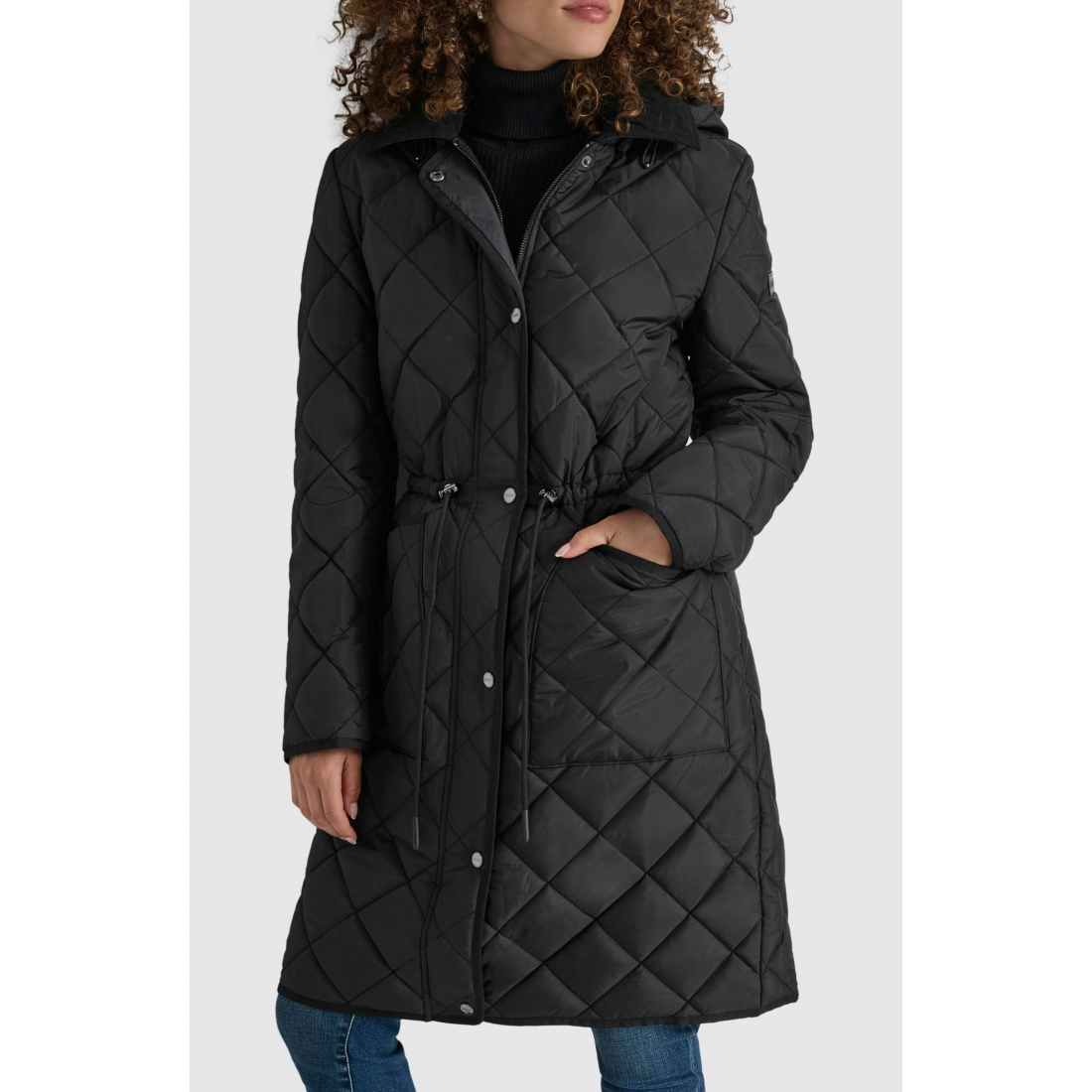 Diamond Quilted Coat' pour Femmes