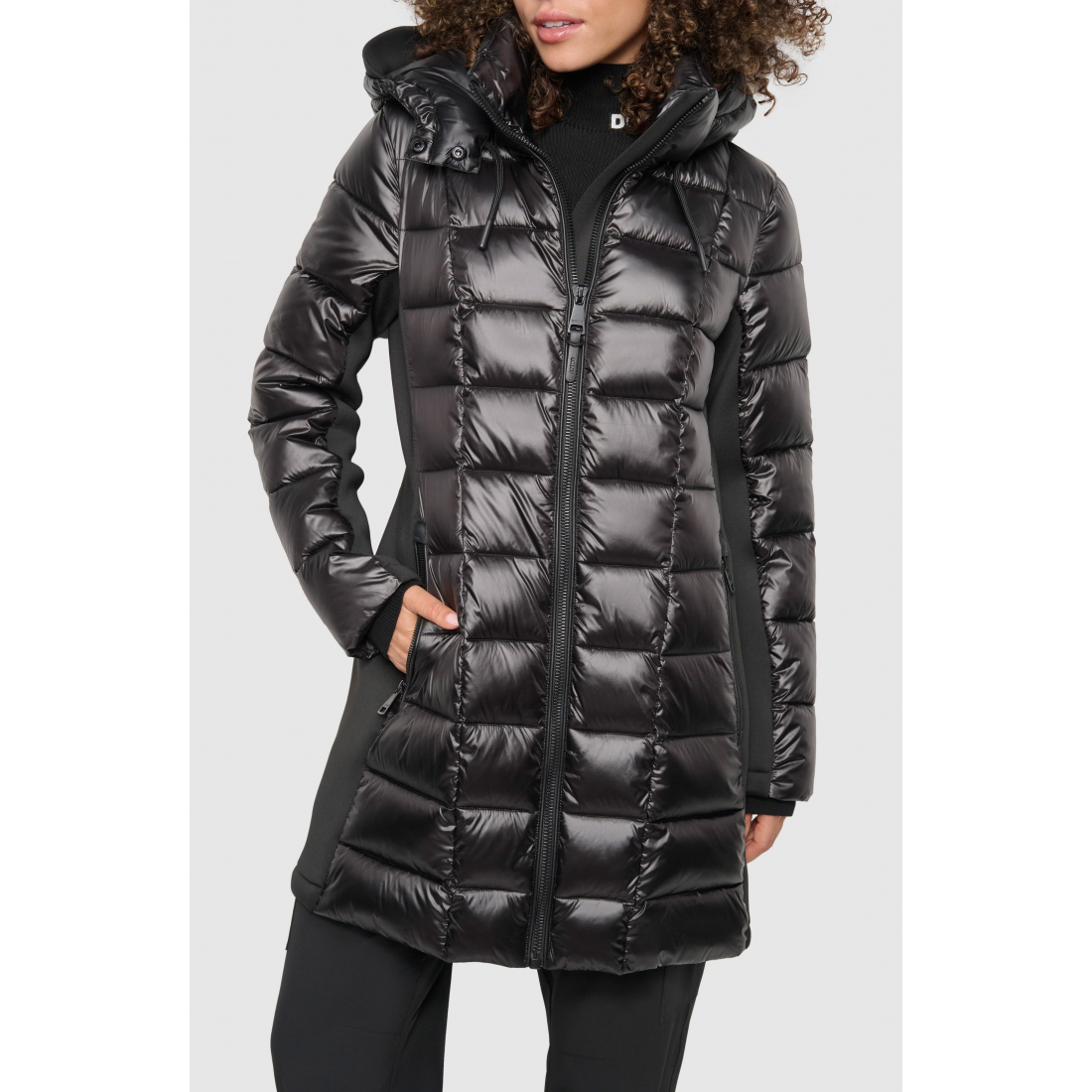 Women's 'Mixed Media Packable Coat'