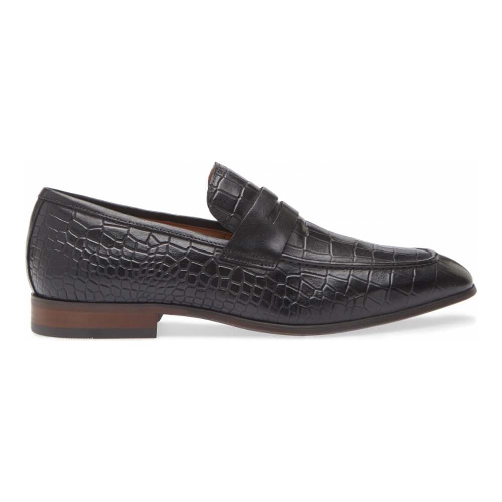 Men's 'Jastin Croc Embossed Penny' Loafers