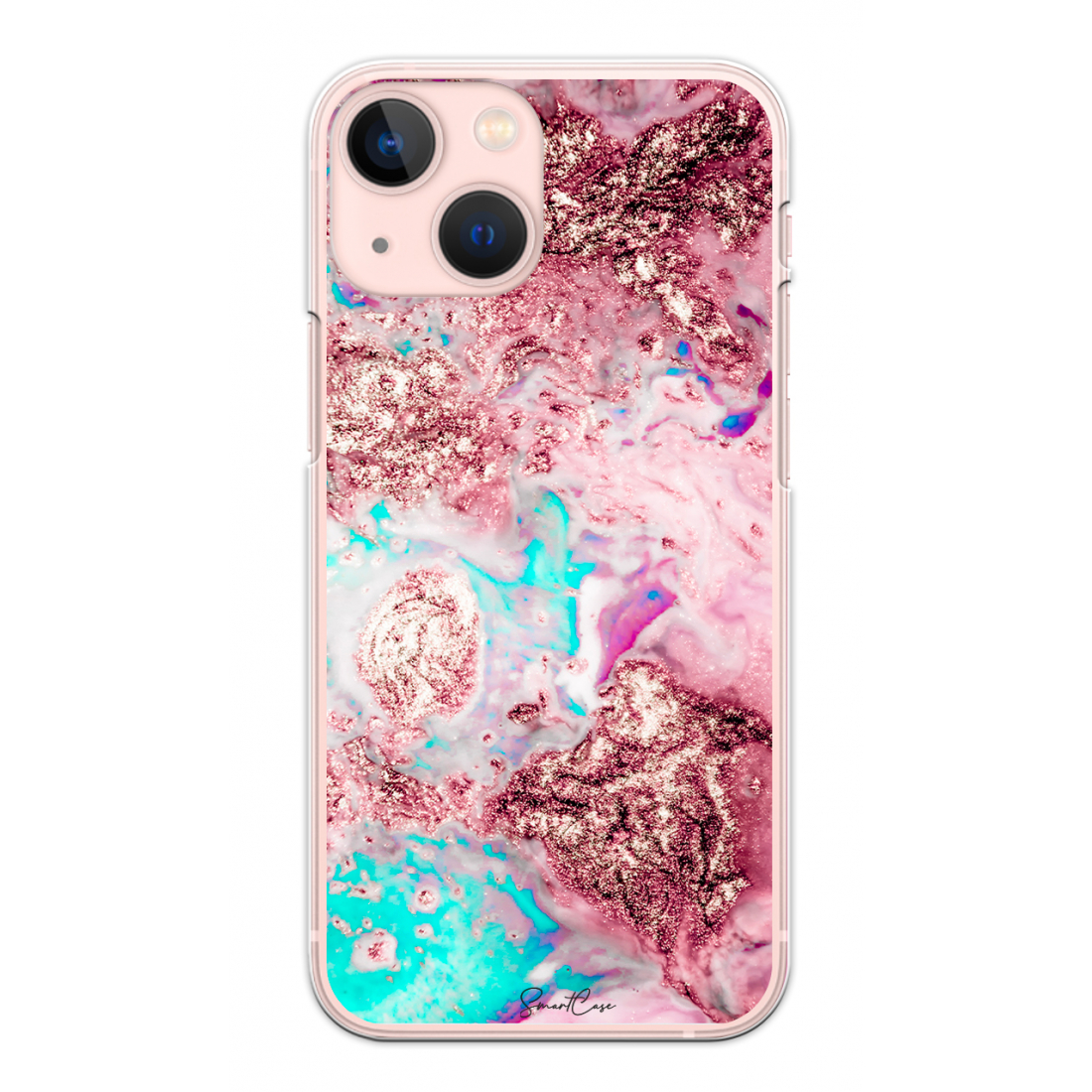 Phone Case for iPhone 13 - Pink Marble