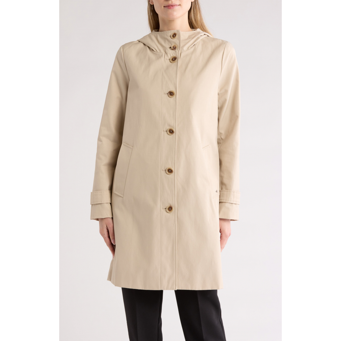 'Water Resistant A-Line' Trenchcoat für Damen