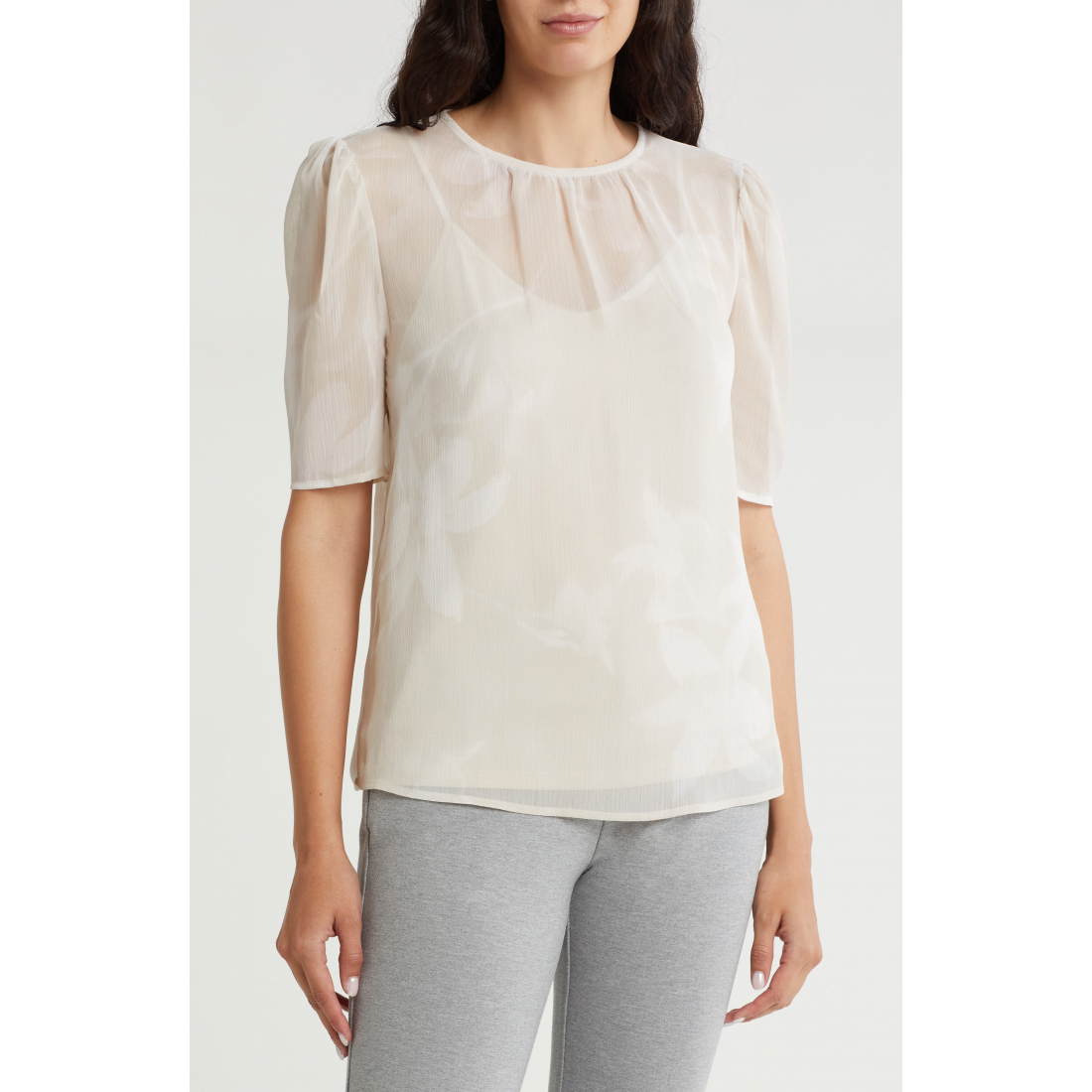 'Chiffon' Kurzarm Top für Damen