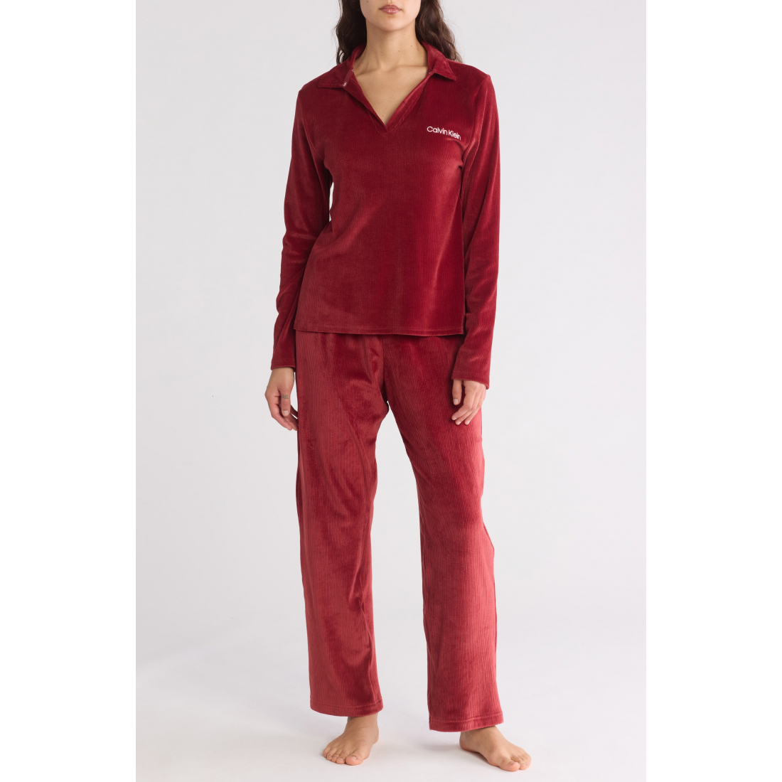 'Plush Rib' Pyjama für Damen - 2 Stücke