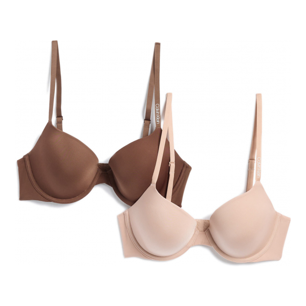 'Pure Micro Lightly Lined' Demi BH für Damen - 2 Stücke