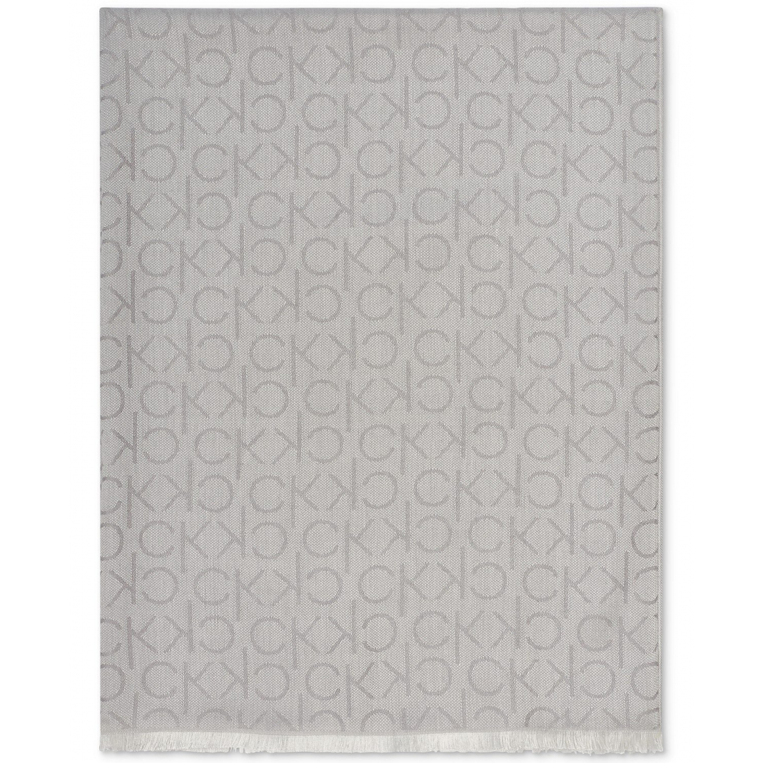 'Monogram CK Logo-Print Pashmina Wrap' Halstuch für Damen