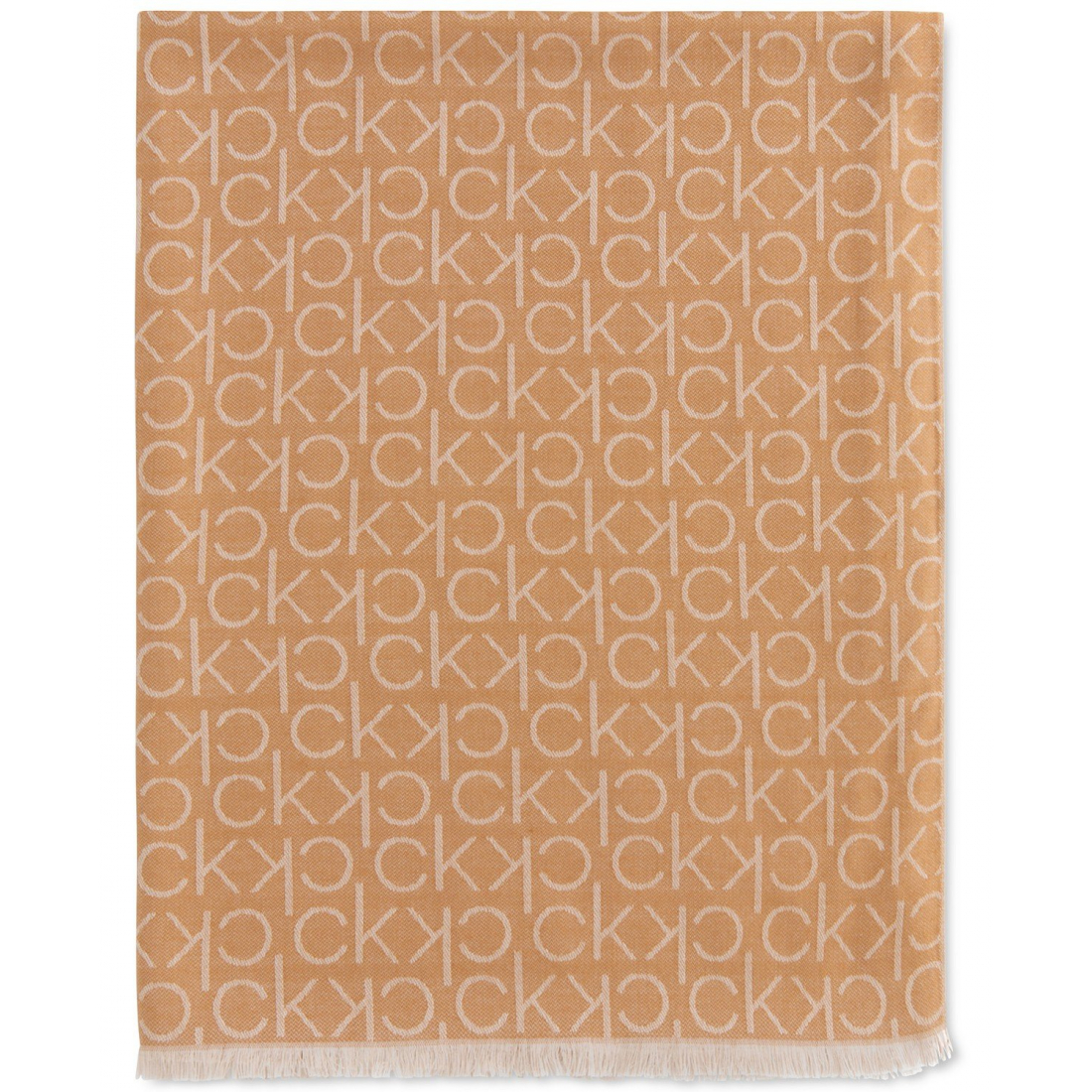 'Monogram CK Logo-Print Pashmina Wrap' Halstuch für Damen