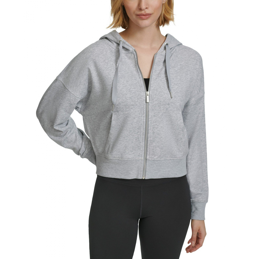 'French Terry Long-Sleeve Zip-Up' Trainingsjacke für Damen