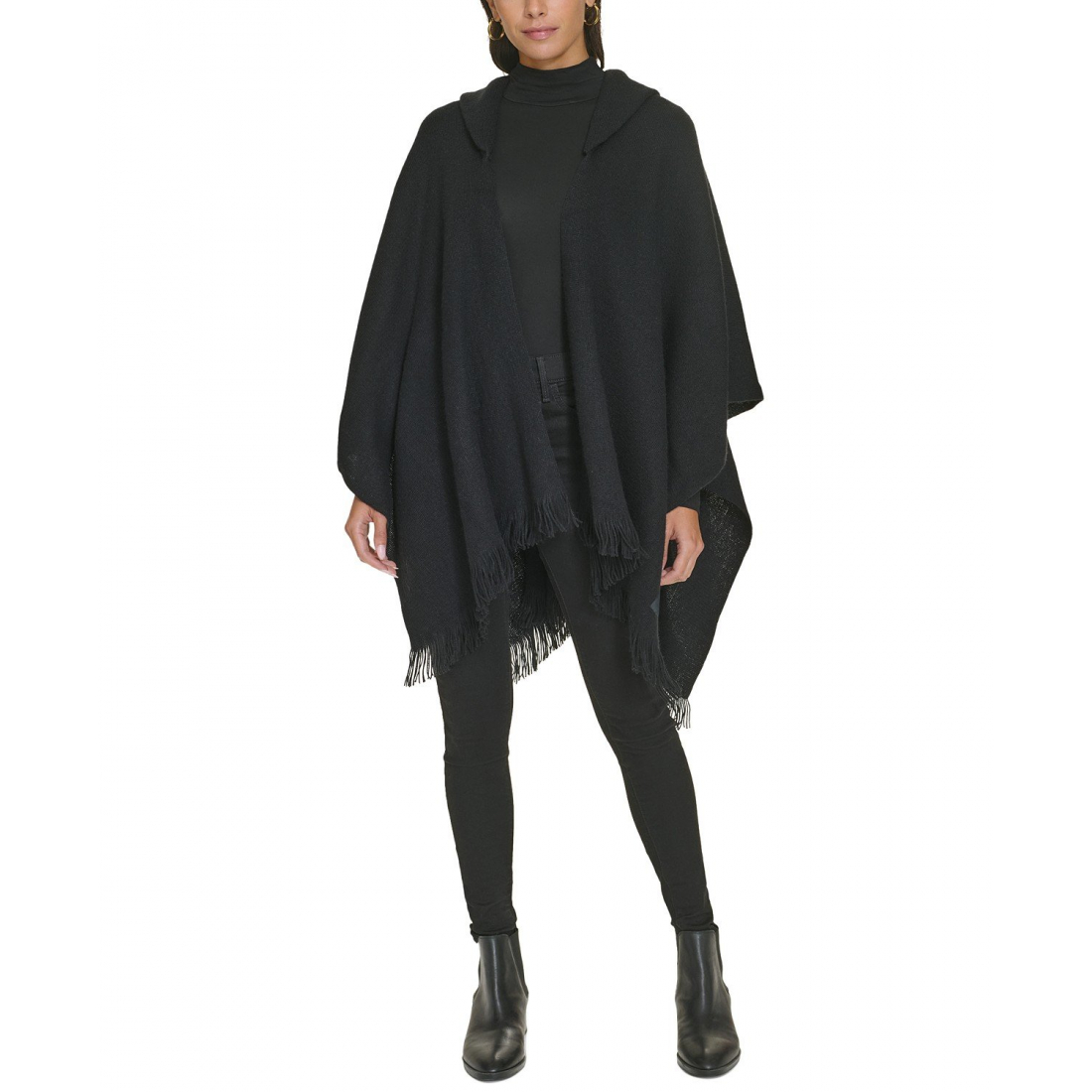 'Hooded Fringe-Trim' Schal für Damen