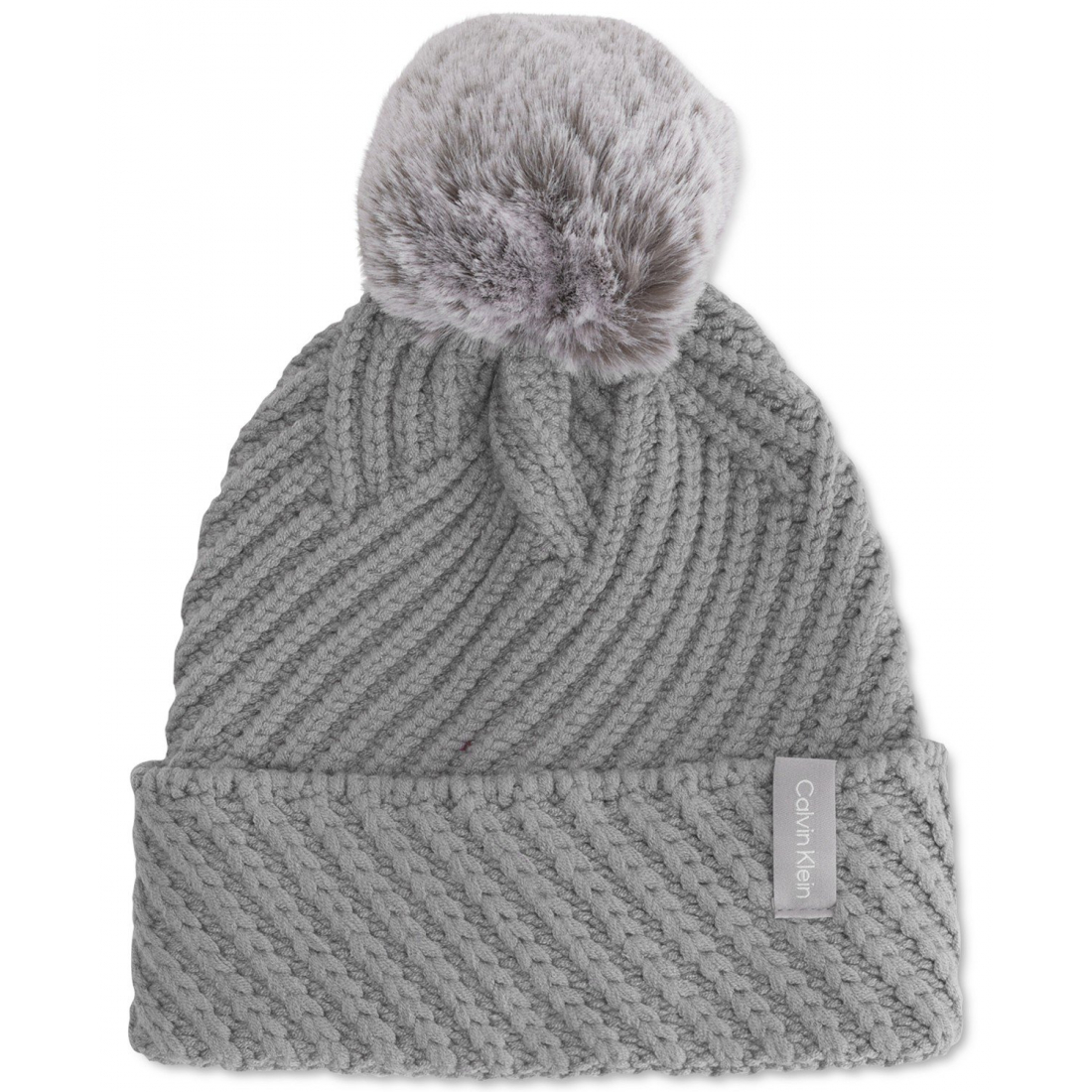 'Chunky Rib Knit Pom' Mütze für Damen