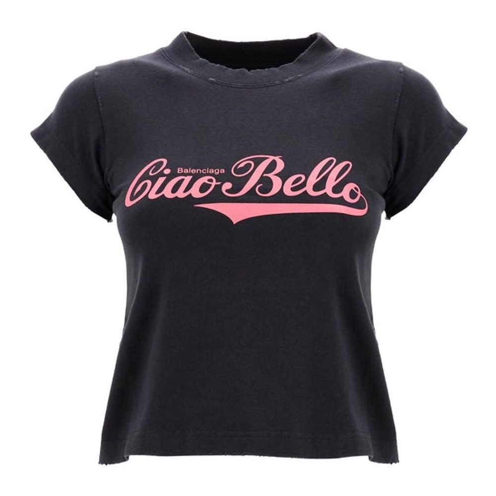 T-Shirt sans manches 'Ciao Bello Shrunk' pour Femmes