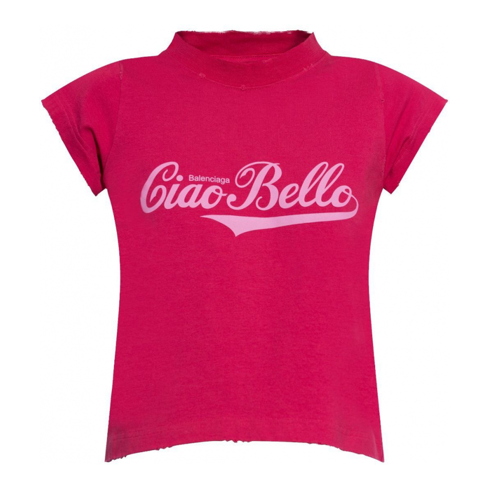 T-shirt 'Ciao Bello Shrunk' pour Femmes