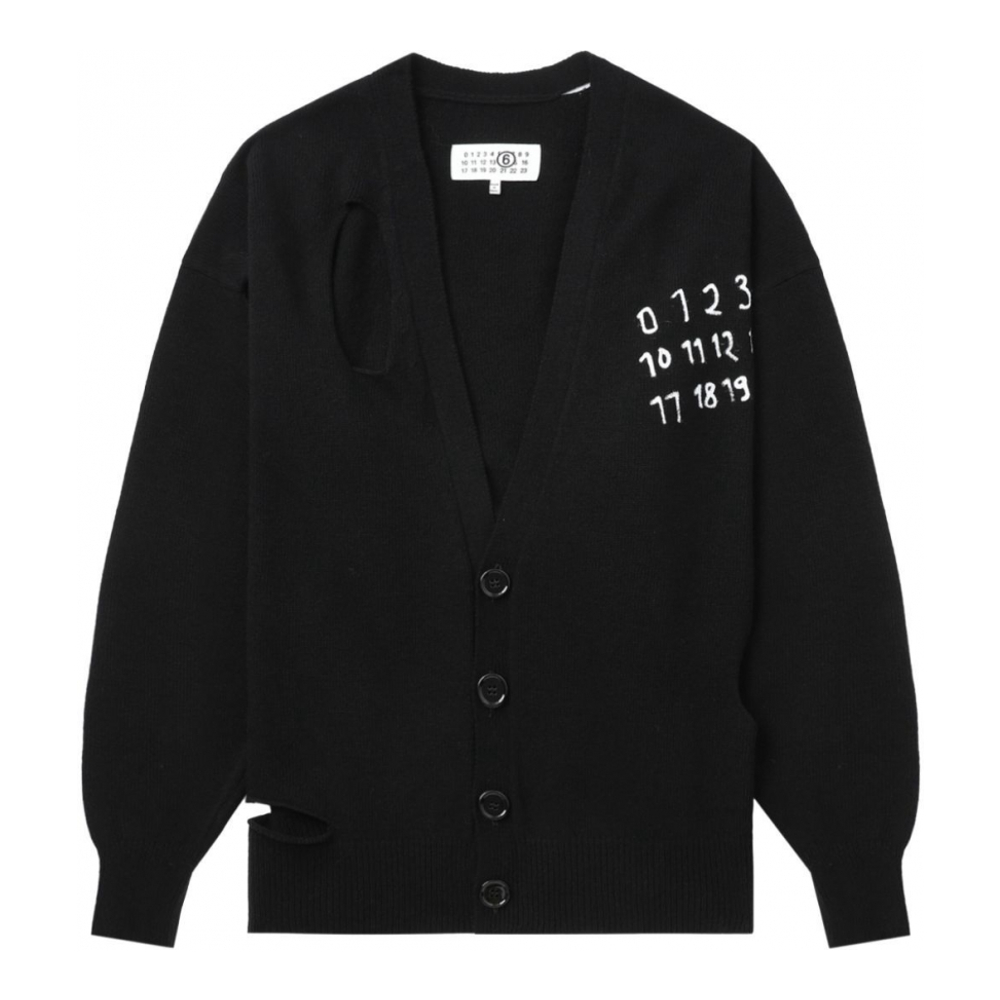 Cardigan 'Numbers-Motif' pour Femmes