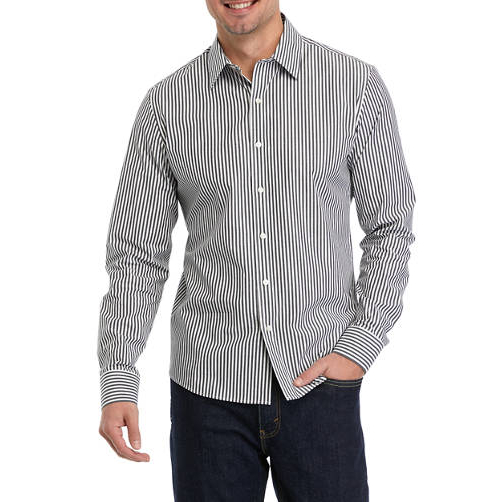 Chemise 'Long Sleeve Slim Pinstripe Stretch' pour Hommes