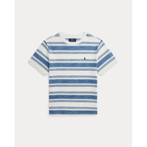 'Striped Cotton Jersey Tee' pour Grands garçons