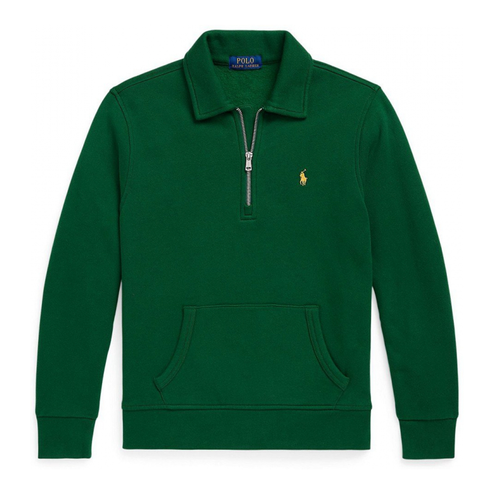 'Fleece Quarter-Zip Pullover Sweatshirt' pour Grands garçons