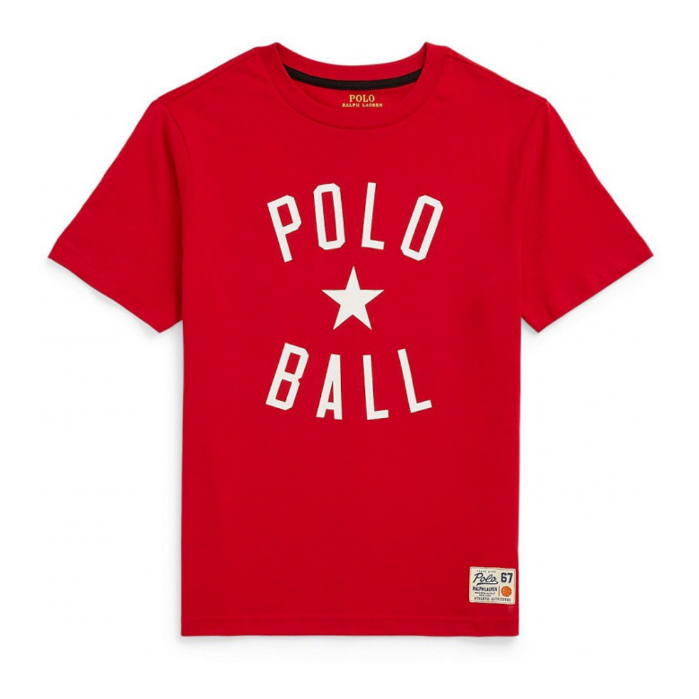 'Polo Ball Cotton Jersey T-shirt' pour Grands garçons