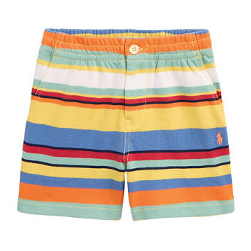 'Striped Cotton Mesh Shorts' pour Petits garçons