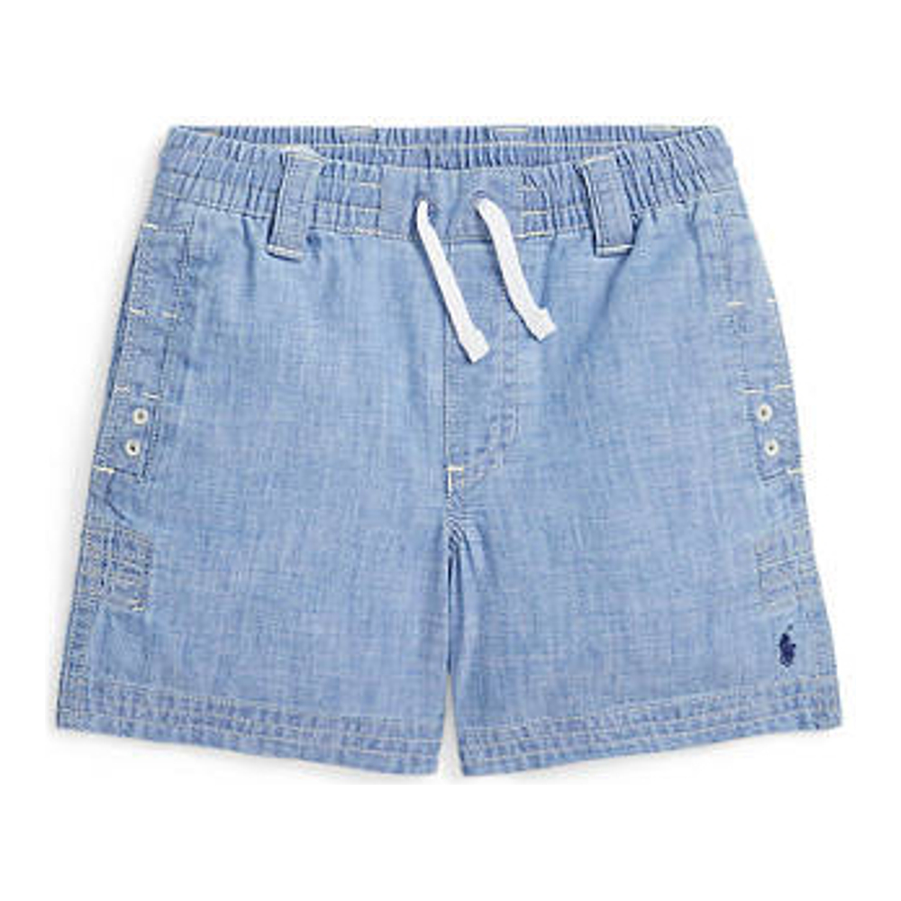 'Indigo Chambray Drawstring Shorts' pour Petits garçons