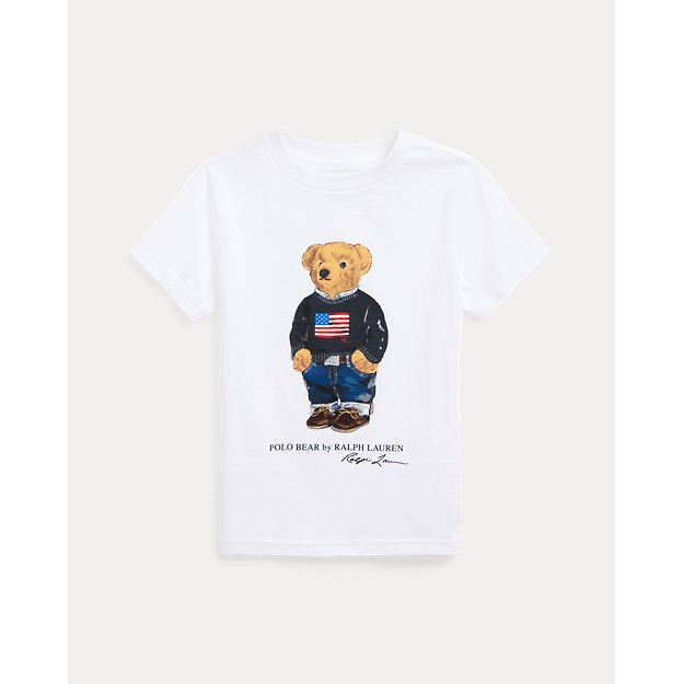 'Polo Bear Cotton Jersey Tee' pour Petits garçons