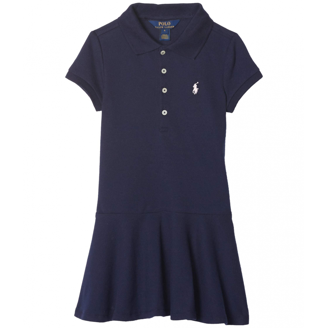 'Short Sleeve Polo Dress' pour Petites filles